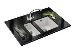 Franke Sirius 2 S2D 110.34 бял мивка от пластмаса 34x41cm за вграждане 125.0252.229