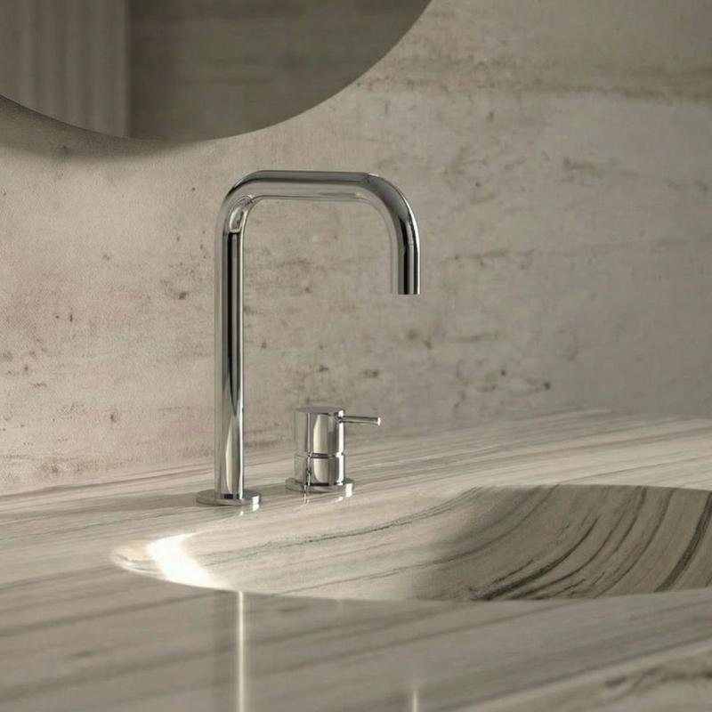 Waterevolution Flow 2-hole sink faucet Chrome T112H01