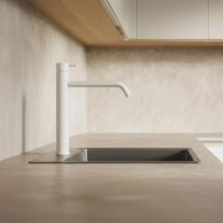 Waterevolution Flow кухненски смесител матово бяло T150BR