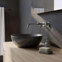 Waterevolution Flow 3-отворен вграден смесител за умивалник, хром, с излив 25 cm T1163F01-25