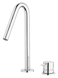 Waterevolution Flow Washbasin mixer with 2holes and automatic stop & go valve Chrome T112V01