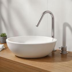 Waterrevolution Flow 2-дупков мивков смесител хром с малко V 120mm излив T1121V01