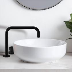 Waterevolution Flow 2-дупков смесител за умивалник матов черен T112HPR