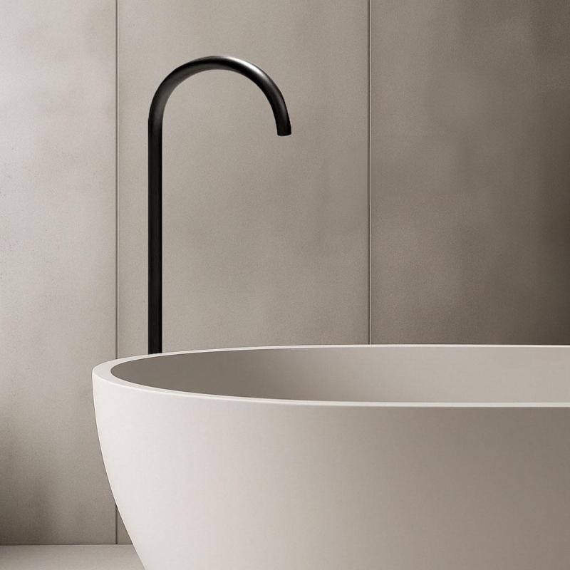 Водна революция Стоящ сифон за вана Flow матово черен T1673PR