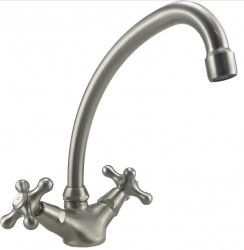 Носталгичен кухненски смесител V1900 от неръждаема стомана