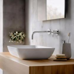 Waterevolution Flow вграден смесител за умивалник, хромиран излив 21 cm T116B01-21