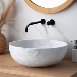 Waterevolution Flow вграден смесител за умивалник, матово черно, с излив 21 cm T116BPR-21