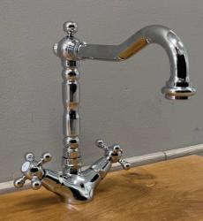 PB класически мивков смесител със силни копчета, дължина на тръбата 18,5 см, хром 1208854932