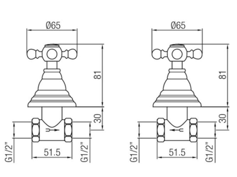 PB класически вграден душ комплект с кран и силни копчета, Бронз 1208855342