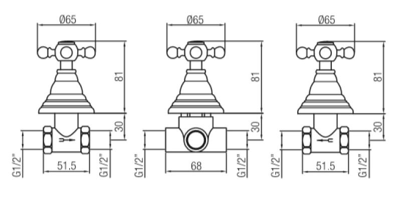 PB класически комплект за вграждане на душ с 2 посоки с превключвател с топки за сила от неръждаема стомана 1208855382