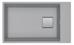 Franke Kubus KNG 110.62 Мивка 72x42 сив гранит  с отвор за смесител, монтаж под плота 125.0512.518