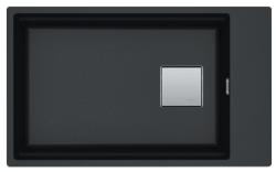 Franke Kubus KNG 110.62 Мивка 72x42 гранит в антрацит с отвор за батерия, монтаж под плота 125.0512.515