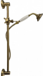 PB класически комплект за плъзгаща се пръчка с ръчен душ и душов маркуч бронз 1208899102