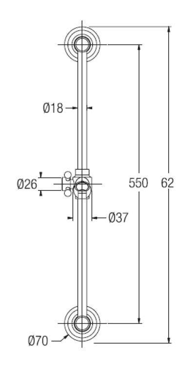 PB класически комплект за плъзгаща се пръчка с ръчен душ и душов маркуч бронз 1208899102