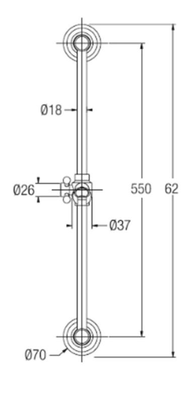 PB класически комплект за плъзгаща се лост с ръчен душ и душов маркуч RVS 1208899112