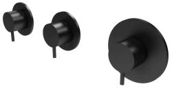 Вграден душ термостат Waterevolution Flow с 2 спиращи крана, матов черен 1208916222