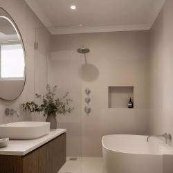 Вграден душ термостат от Waterrevolution Flow с 2 запиращи вентила, напълно изработен от неръждаема стомана 1208916472