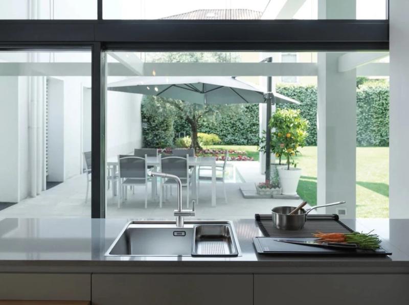 Франке RVS четкан смесител за кухня Atlas Neo с издърпващ се накрайник от неръждаема стомана 115.0521.438