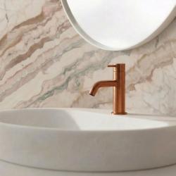 Waterevolution Flow basin tap PVD brushed copper T110CPE