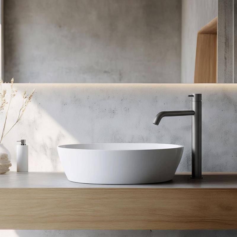 Waterevolution Flow смесител за умивалник за умивалници PVD gun metal T115GME