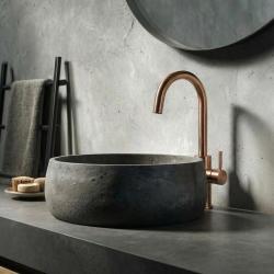 Waterevolution Flow basin tap high model PVD brushed copper T1121FCPE