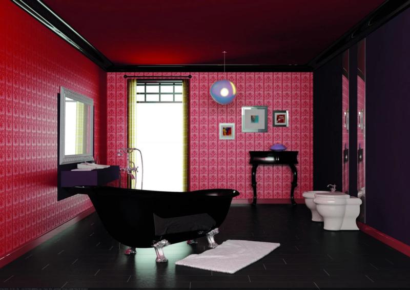 PB Самостоятелен смесител за вана в носталгичен стил с хромирани силни бутони 6000