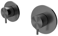 Waterevolution Flow вграден душ термостат с 1 превключвателен кран, цвят „gun metal“ 1208948849