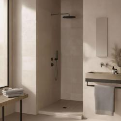 Waterevolution Flow вграден душ термостат с 1 превключвателен кран, цвят „gun metal“ 1208948849