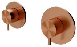 Waterevolution Flow вграден душ термостат с 1 превключвателен кран от мед