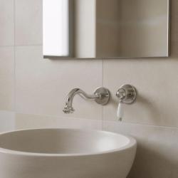 PB носталгичен вграден смесител за умивалник Vintage с 21см изпускател в хром