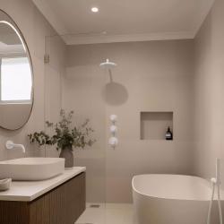 Вграден душ термостат Waterevolution Flow с 2 вентила в мат бяло 1208953386