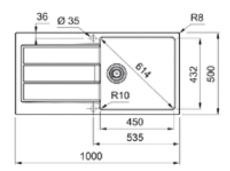 Franke Sirius 2 S2D 611 пластмасово мивко със сушилник черно, монтаж 100x50 143.0634.480