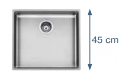 Foster L45 Speciale 45 см дълга мивка от неръждаема стомана 50 x 45 см за вграждане 1208953724