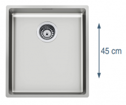 Foster L45 Speciale 45см дълга мивка от неръждаема стомана 40 x 45 см Подплотова 1208953742
