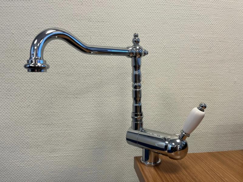 PB Vintage Носталгичен кухненски смесител, прозоречен кран, сгъваем, хром 1208953755