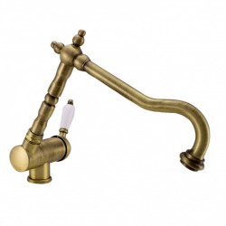 PB Vintage Носталгичен кухненски смесител, прозоречен смесител, сгъваем, бронз 1208953756