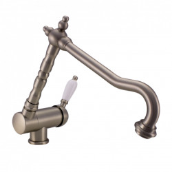 PB Vintage Носталгичен кухненски смесител, прозоречен смесител, сгъваем, неръждаема стомана 1208953757