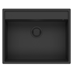 Гранитната ми мивка за Бремен 64x52 см черна, за монтаж отгоре, отдолу и в равнина, с отвор за смесител 1208953874