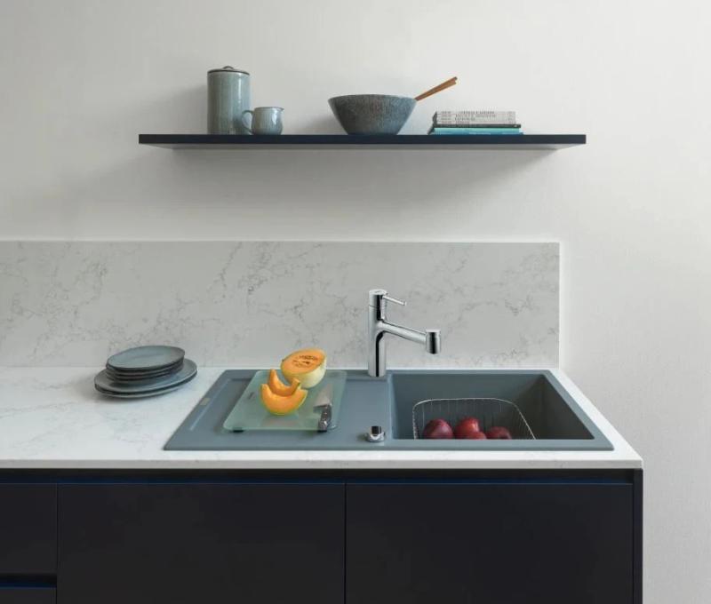 Franke Centro Кухненски смесител с издърпващ се душ, хром 115.0600.131