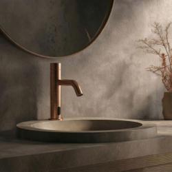 Waterevolution Flow електронен мивков смесител с инфрачервен сензор на батерии, мед T110ECPE