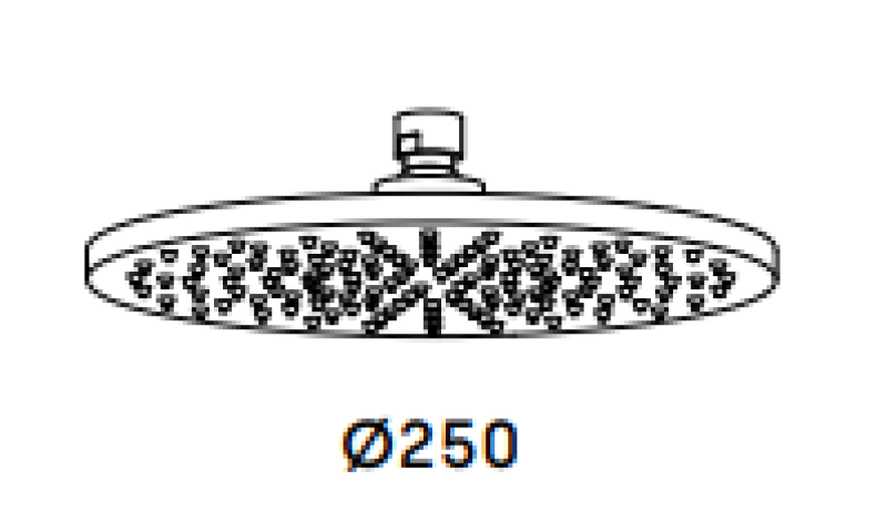 Водна революция Flow душ глава 250mm изцяло от неръждаема стомана T164325IE