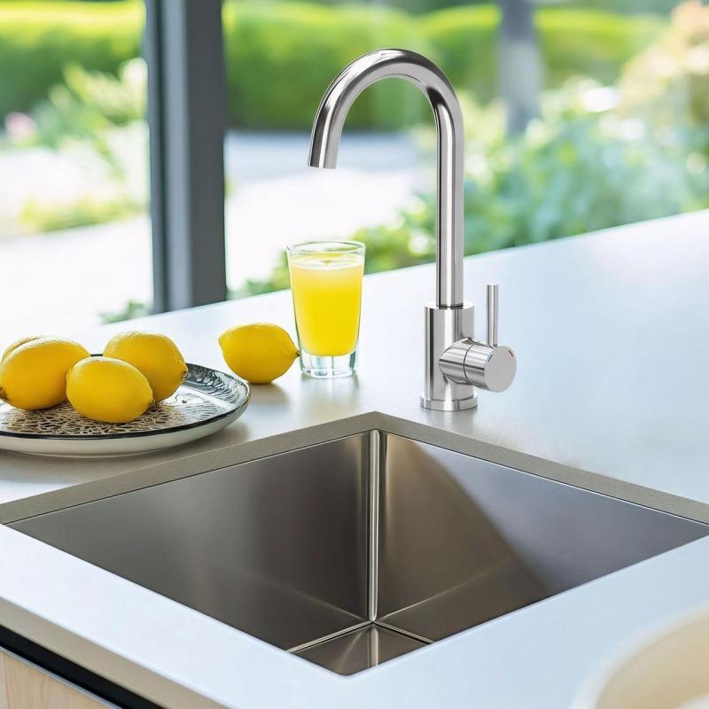 Quadri Coventry Кухненски смесител с хромирано покритие и въртящ се чучур 1208956031