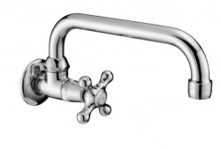 PB класически стенен чешмич за фонтан със силна копчета за студена вода и въртящ се нос бронз 1208956897