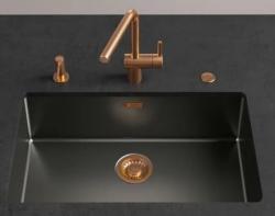 Franke Mythos Masterpiece Комплект за отвод с преливник, цвят gun metal 112.0653.030