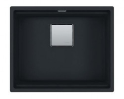Franke Cube KNG 110.52 матово черна гранитна мивка 52x42 за монтаж под нивото на плота125.0627.319