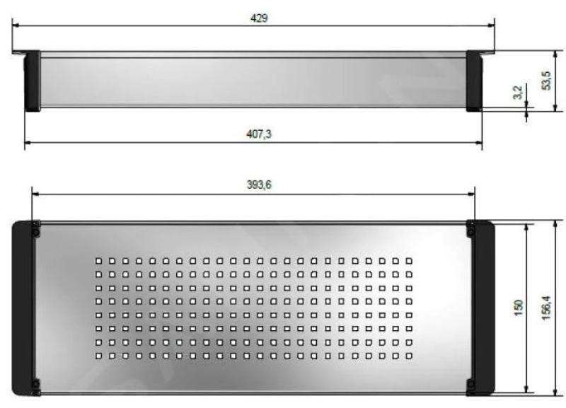 Franke Kubus 2.0 Съд от неръждаема стомана 429x156mm обвързан с модела 112.0394.981