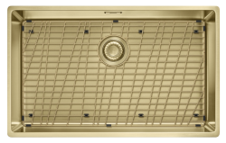 Franke Mythos Masterpiece BXM 210.68 Голям PVD Злато 685x410mm Вграден и Подграден Мивка 127.0674.533