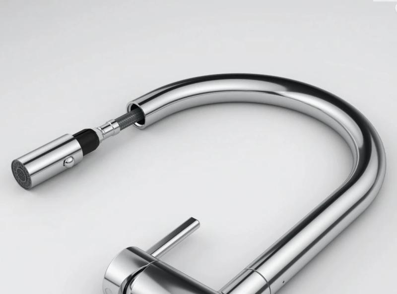 Franke Active J Кухненски смесител хром с издърпващ се душ 115.0653.401