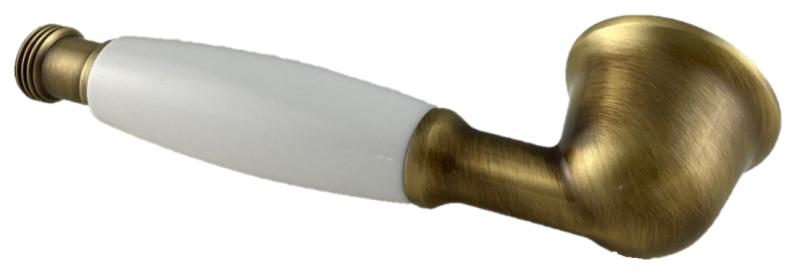 PB класически бронзов ръчен душ с бяла дръжка 1208957104