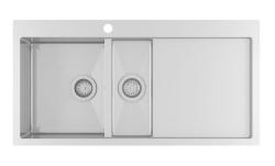 Ausmann Oder Blue 1.5 мивка от неръждаема стомана 100x51 см за монтаж над и на нивото на плота с отцедник 1208957128